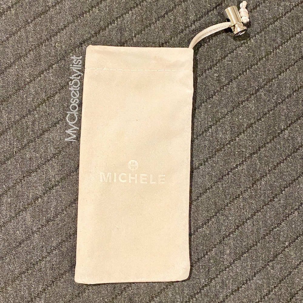 MICHELE Signature Gold Steel Watch Gift Dust Bag Storage SLEEPER